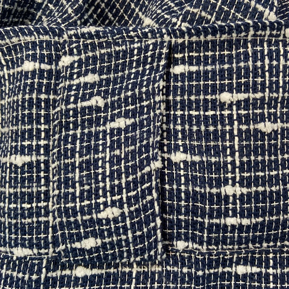 Curtain Panel Pair Blue & White each 53” x‎ 69”